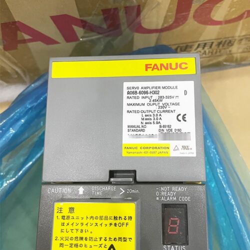 1 قطعة جديد في الصندوق FANUC A06B-6096-H302 محرك سيرفو A06B6096H302 السفينة المعجلة