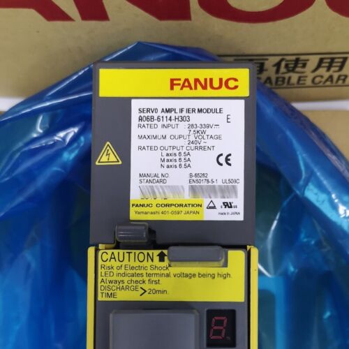 1 قطعة جديد في الصندوق FANUC A06B-6114-H303 محرك سيرفو A06B6114H303 السفينة المعجلة