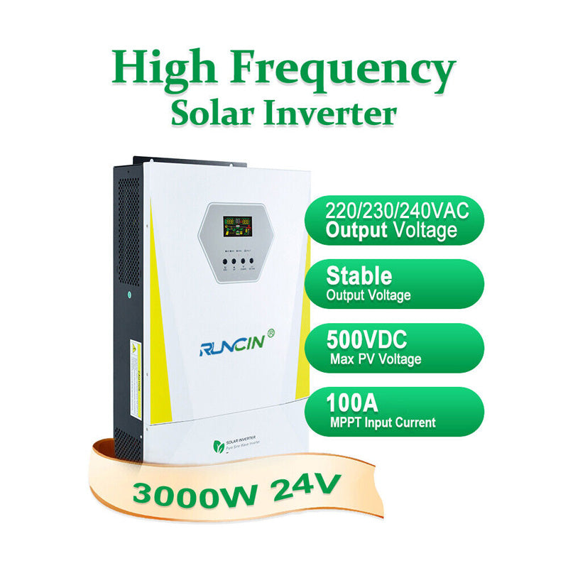 3kw Wechselrichter Solar-Hybrid-Wechselrichter 24V MPPT Solarregler WIFI