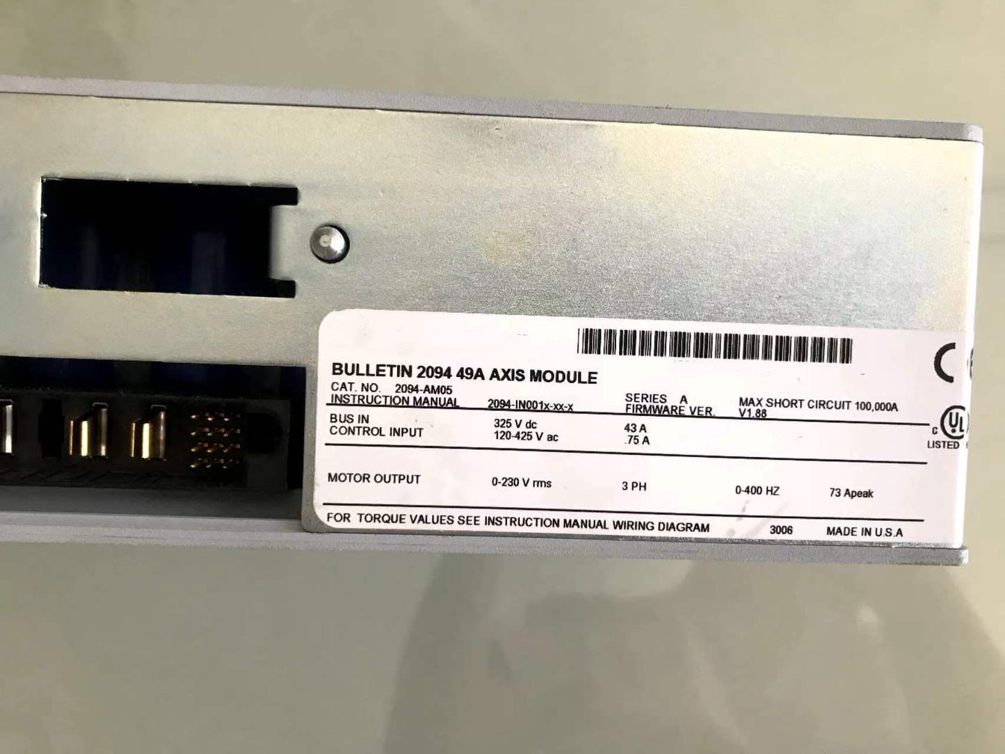 New Allen Bradley 2094-AM05 Axis Module