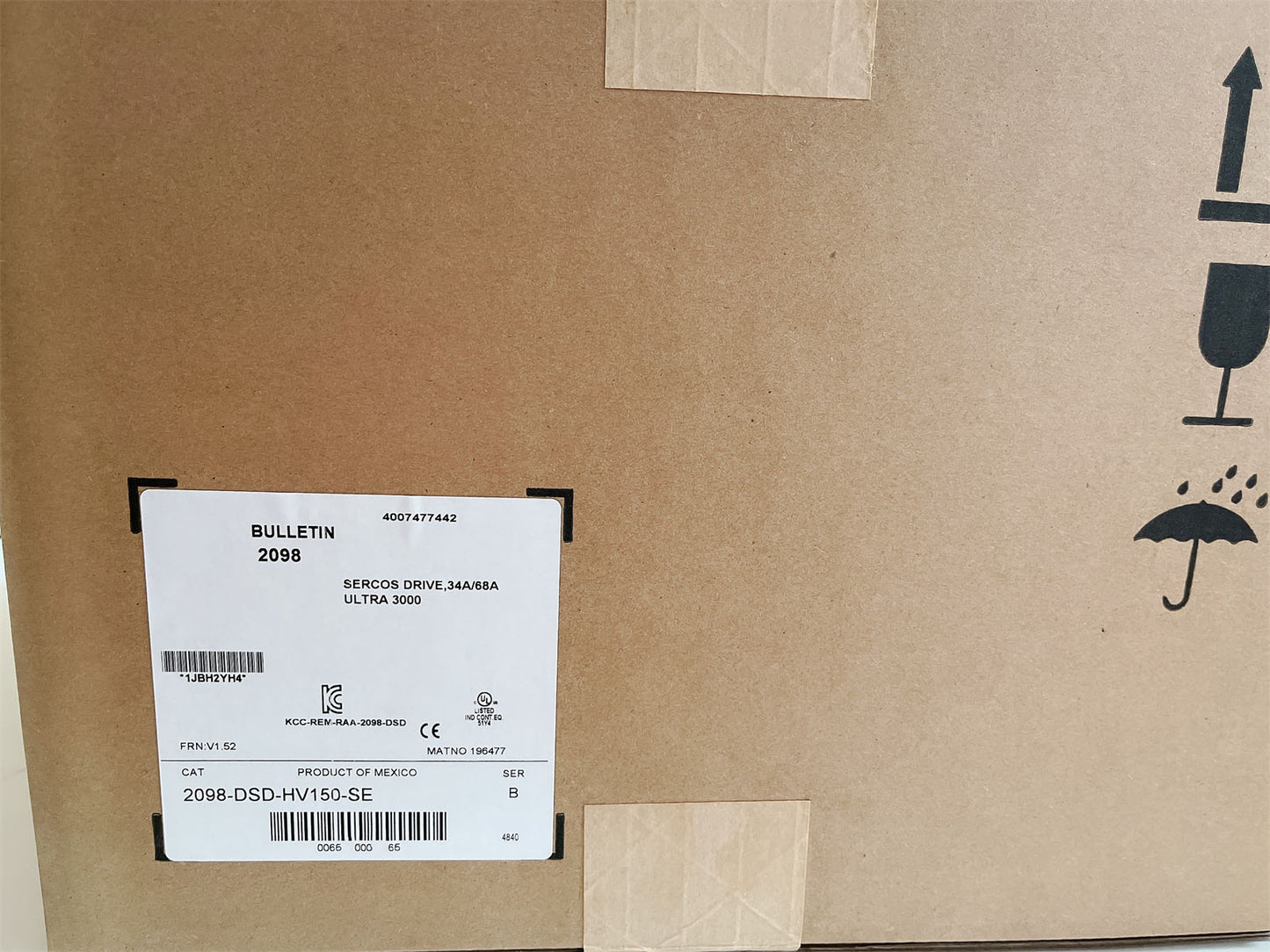 1PC Allen Bradley 2098-DSD-010 Servoverstärker Ultra 3000 DIGITAL 1KW 5/15 AMPERE 100/240 VAC 12/24 VDC Versorgung 50/60 HZ Neues In-Box-Schnellschiff mit einem Jahr Garantie Fedex/DHL/UPS