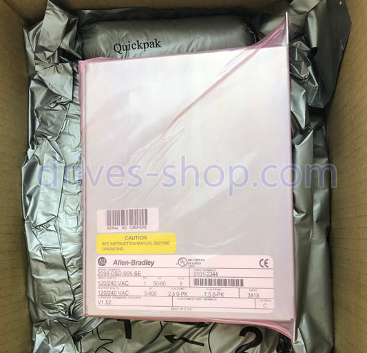 New Allen Bradley 2098-DSD-005-SE BULLETIN 2098 DRIVE 2.5A/7.6A ULTRA 3000 In Stock