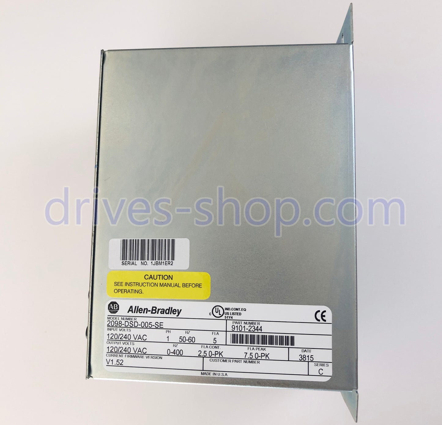 1PC Allen Bradley 2098-DSD-010 Servoverstärker Ultra 3000 DIGITAL 1KW 5/15 AMPERE 100/240 VAC 12/24 VDC Versorgung 50/60 HZ Neues In-Box-Schnellschiff mit einem Jahr Garantie Fedex/DHL/UPS