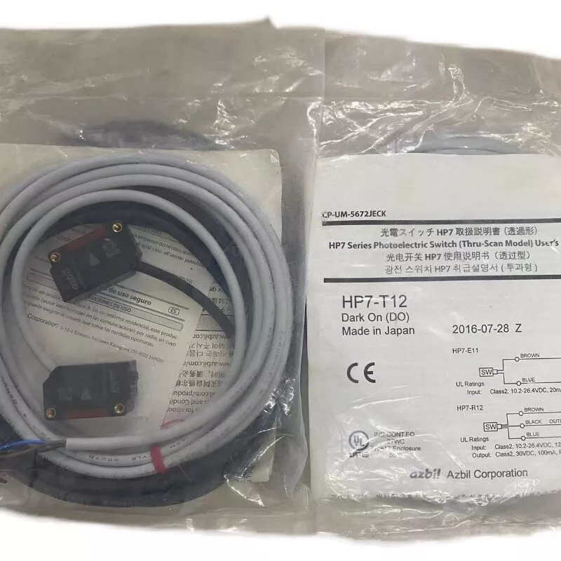 Azbil HP7-T12 General-Purpose Self-Contained Photoelectric Sensors