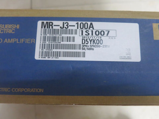 New Mitsubishi MR-J3-100A Servo Drive MRJ3100A DHL Expedited Shipping