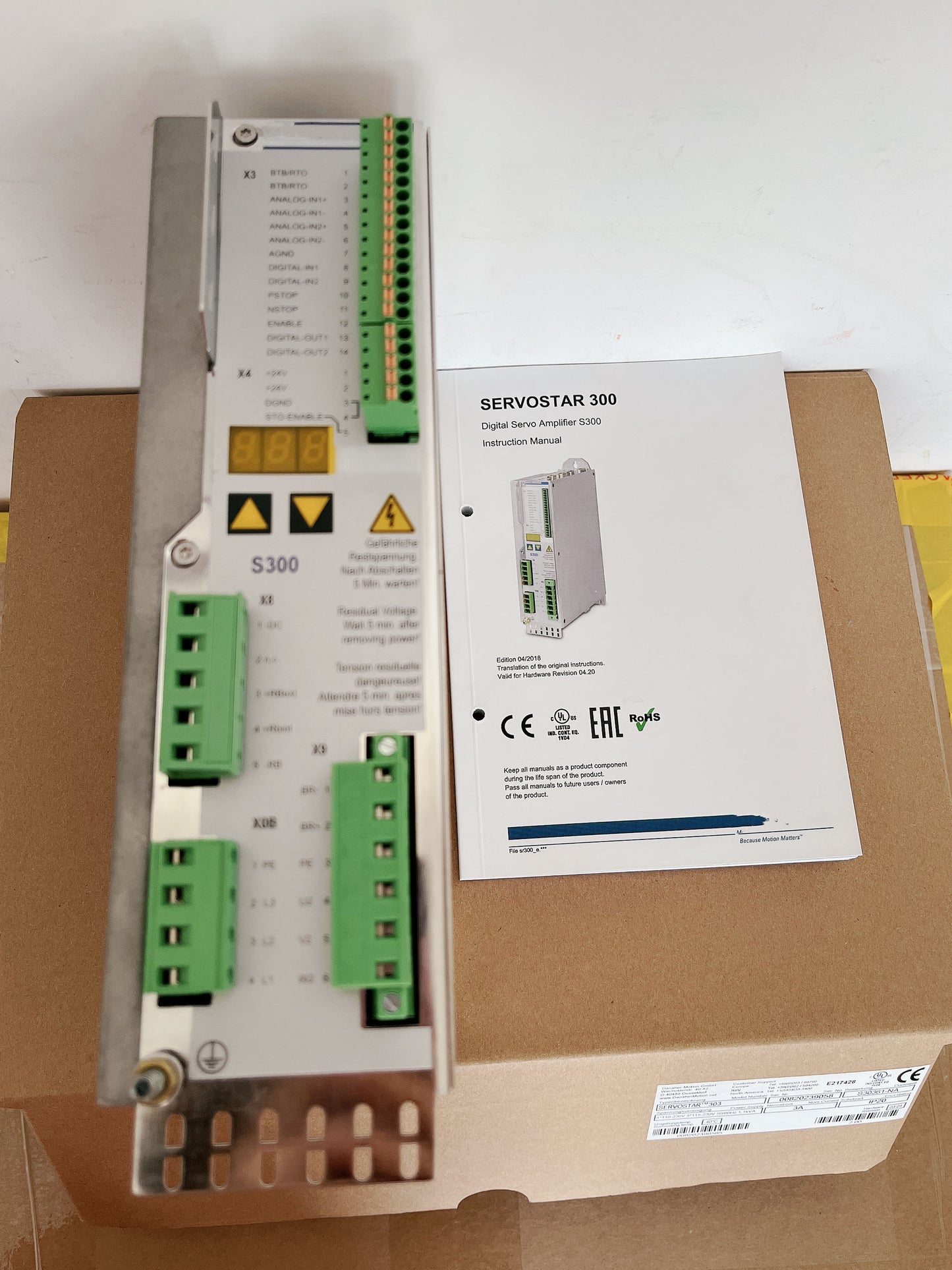 New Kollmorgen Servostar 303 S30361-NA Servo Drive