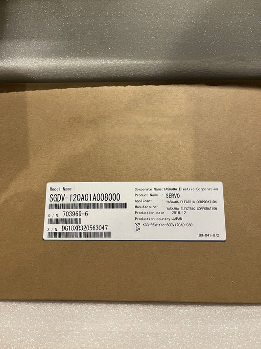 New Yaskawa SGDV-120A01A008000 Servo Drive Fast Ship