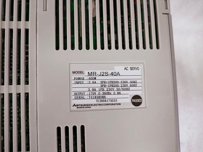 One New MR-J2S-40A  Servo Drive One Year Warranty