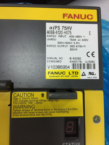 1 قطعة جديد في الصندوق FANUC A06B-6120-H075 محرك سيرفو A06B6120H075 عبر DHL