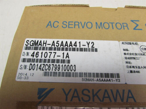 1PC Neue Yaskawa SGMAH-A5AAA41-Y2 Servo Motor SGMAHA5AAA41Y2 Über Fedex/DHL 