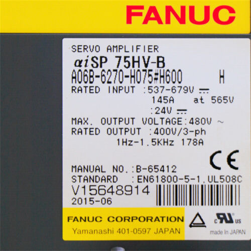 1PC New In Box FANUC A06B-6270-H075#H600 Servo Drive Via DHL