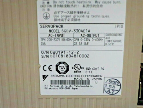 1PC New Yaskawa SGDV-330AE1A Servo Drive SGDV330AE1A Via DHL