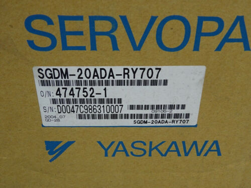 1 قطعة جديد ياسكاوا SGDM-20ADA-RY707 محرك سيرفو SGDM20ADARY707 عبر Fedex/DHL