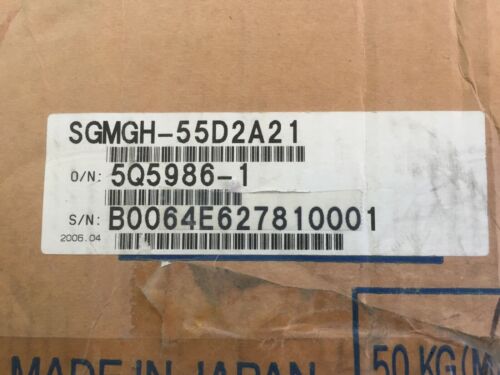 1 STÜCK Neu Im Karton Yaskawa SGMGH-55D2A21 Servomotor SGMGH55D2A21 Über DHL