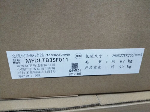 100% New In Box MFDLTB3SF011 Panasonic AC Servo Driver Via Fedex  1Year Warranty