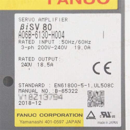 1 قطعة جديد في الصندوق FANUC A06B-6130-H004 محرك سيرفو A06B6130H004 عبر DHL