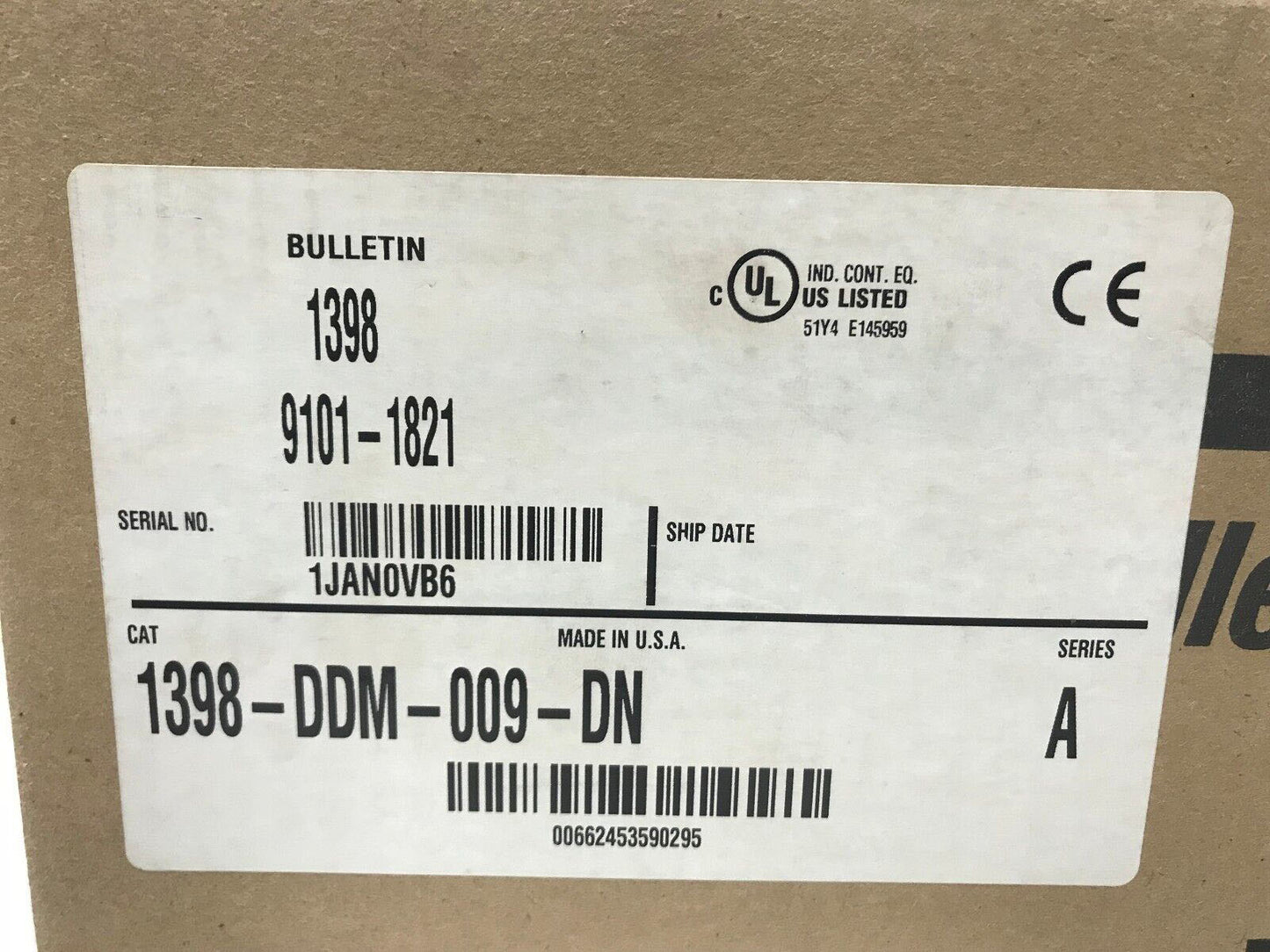 New Allen Bradley 1398-DDM-009-DN Servo Drive