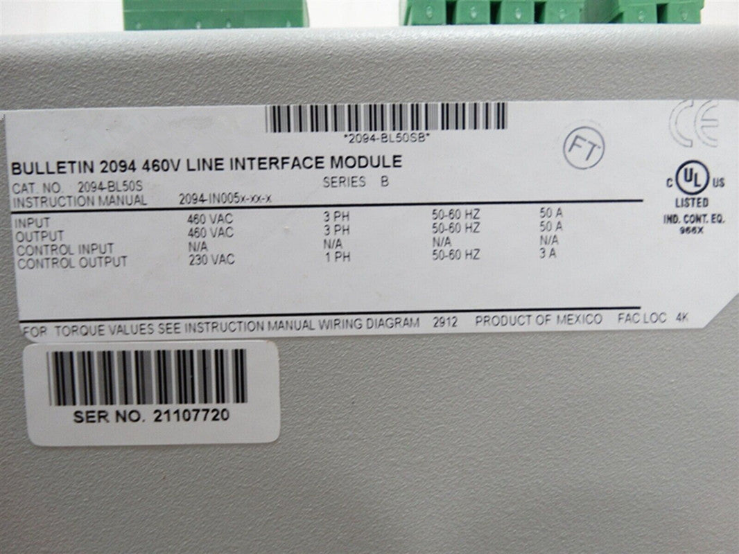 New Allen Bradley 2094-BL50S Axis Module