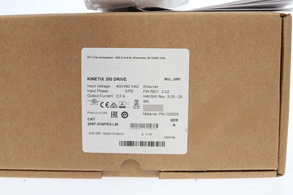 New Allen Bradley 2097-V34PR3-LM Servo Drive