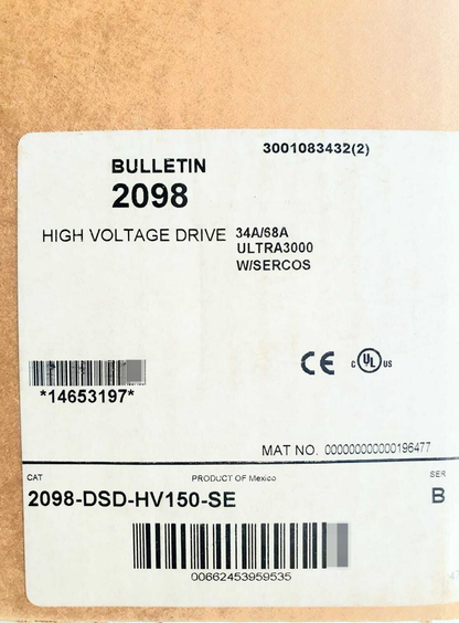 New Allen Bradley 2098-DSD-HV150-SE Servo Drive