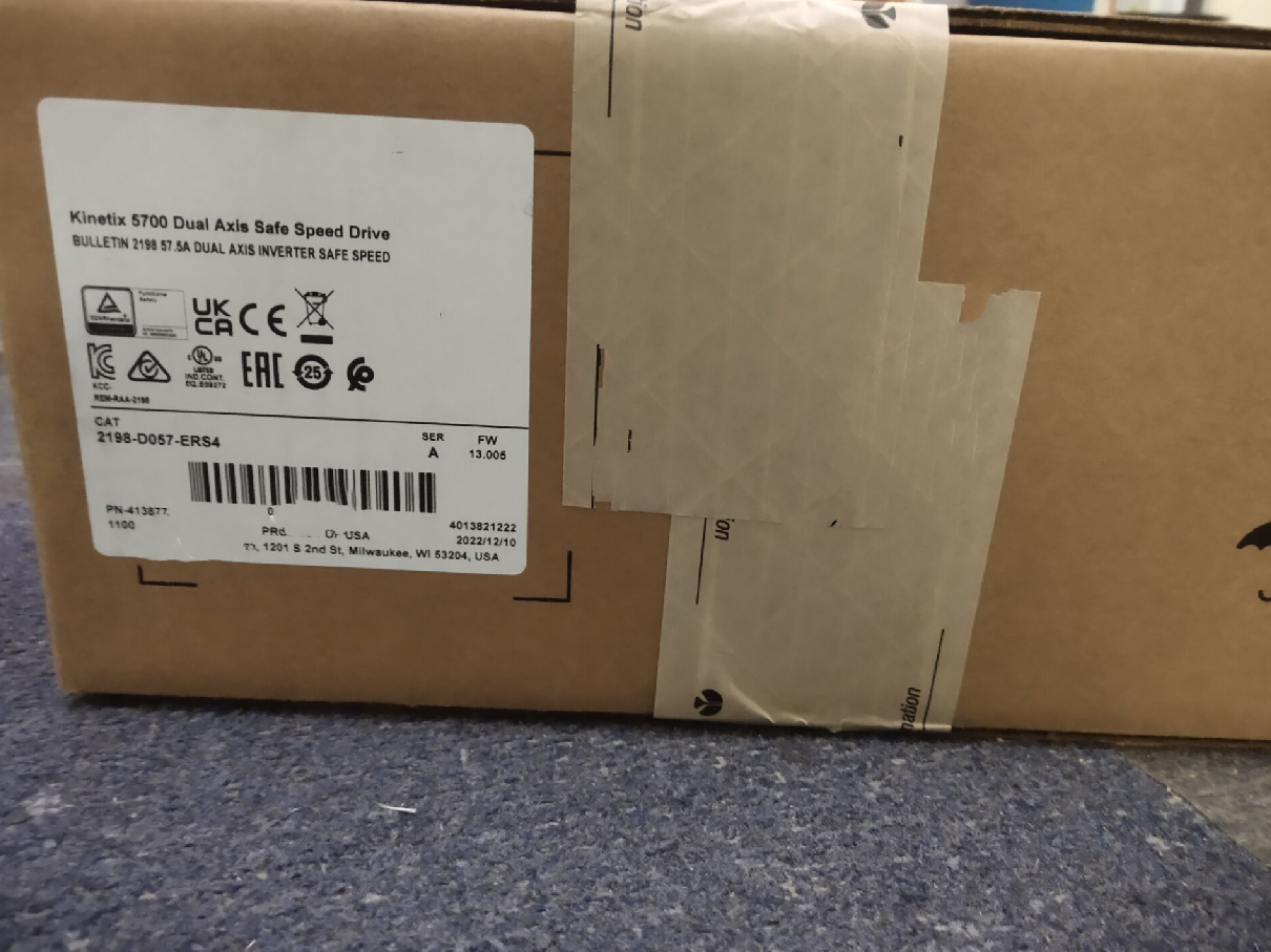New Allen Bradley 2198-D057-ERS4 Kinetix 5700 Dual Axis Safe Speed Drive BULLETIN 2198 57.5A DUAL AXIS INVERTER SAFE SPEED In Stock