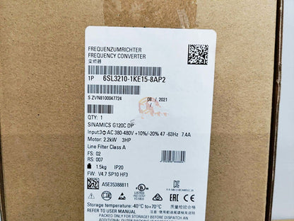 New Siemens 6SL3210-1KE15-8AP2 AC Drive Fast Ship